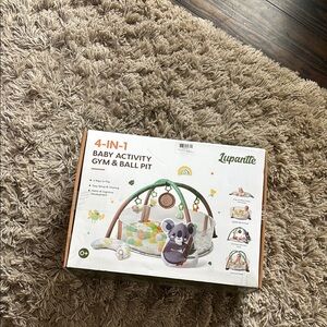 Baby Activity Gym & Ball Pit - Green and Brown